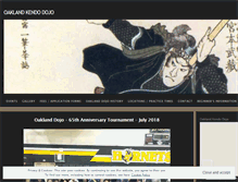 Tablet Screenshot of oaklandkendo.com